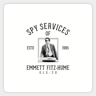 Spy services of Emmett Fitz-Hume Sticker